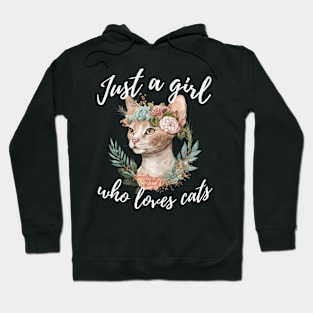 Cute Devon Rex Cat Lover Hoodie